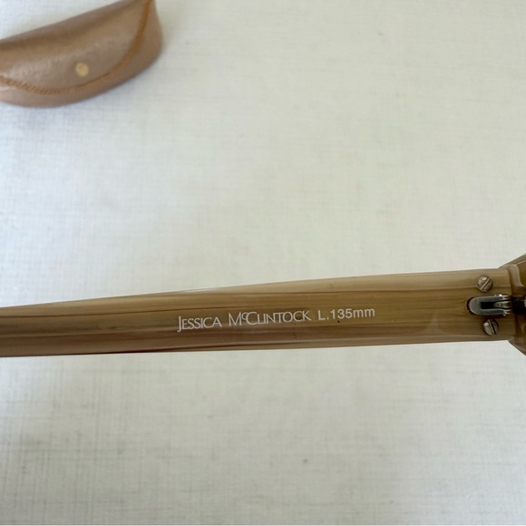 Jessica McClintock Sunglasses Frame JMC528 Women's Brown Marble Sunglasses - Picture 5 of 8